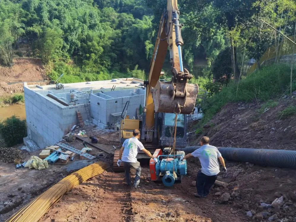 食品产业园污水站建设现场