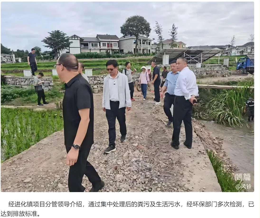农业农村部专家组调研临江村污水站