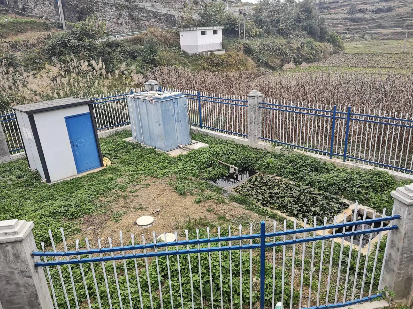 污水站维修技改前设备